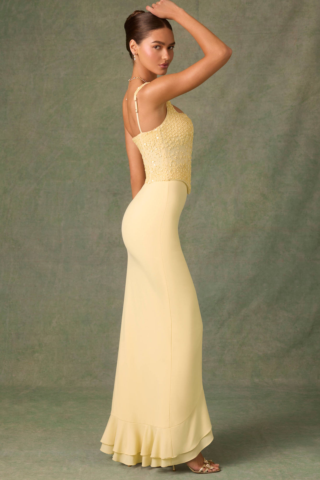 Bella | Sukienka Korsetowa Falbany