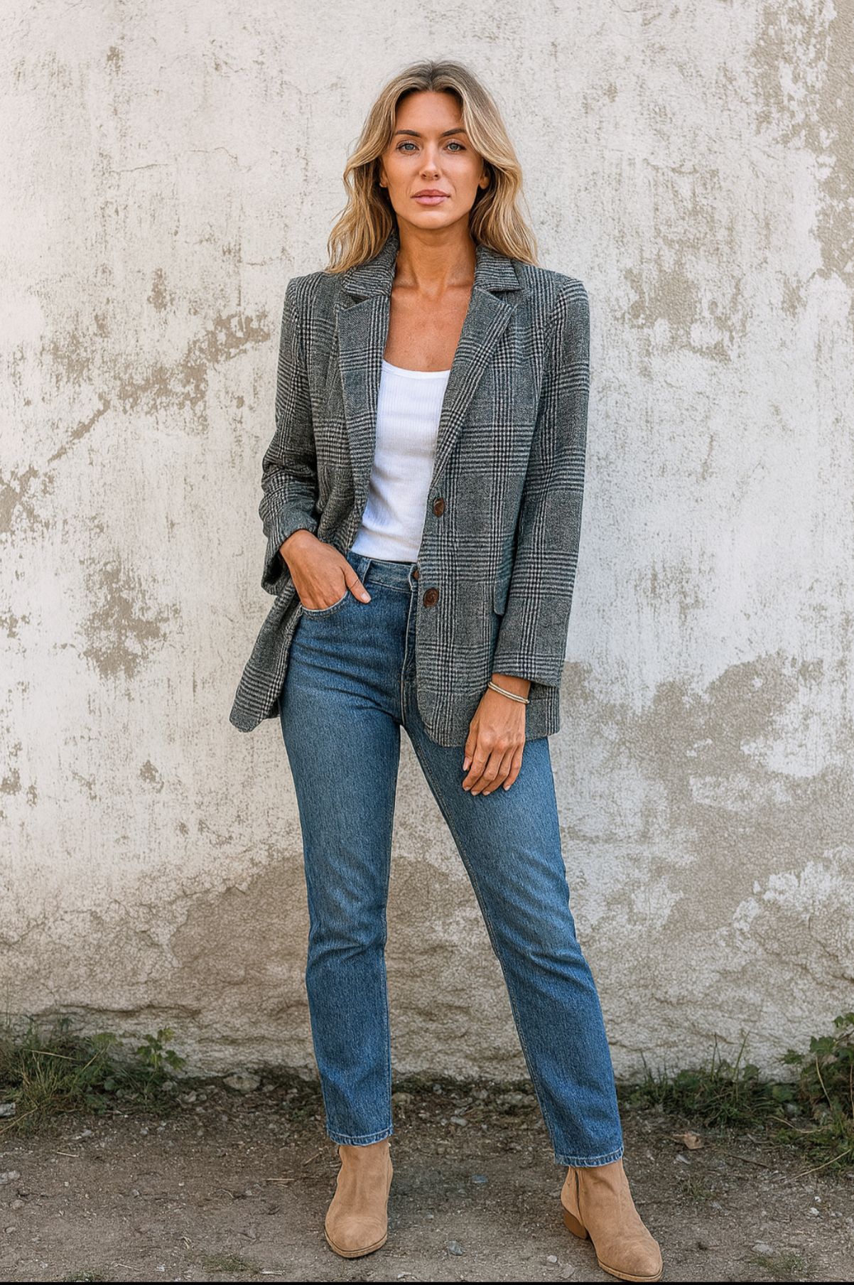 Maribel | Blazer w Kratę