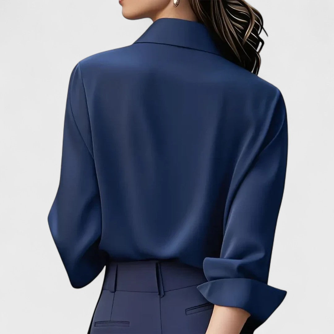 Marzena | Elegancka Satynowa Bluzka