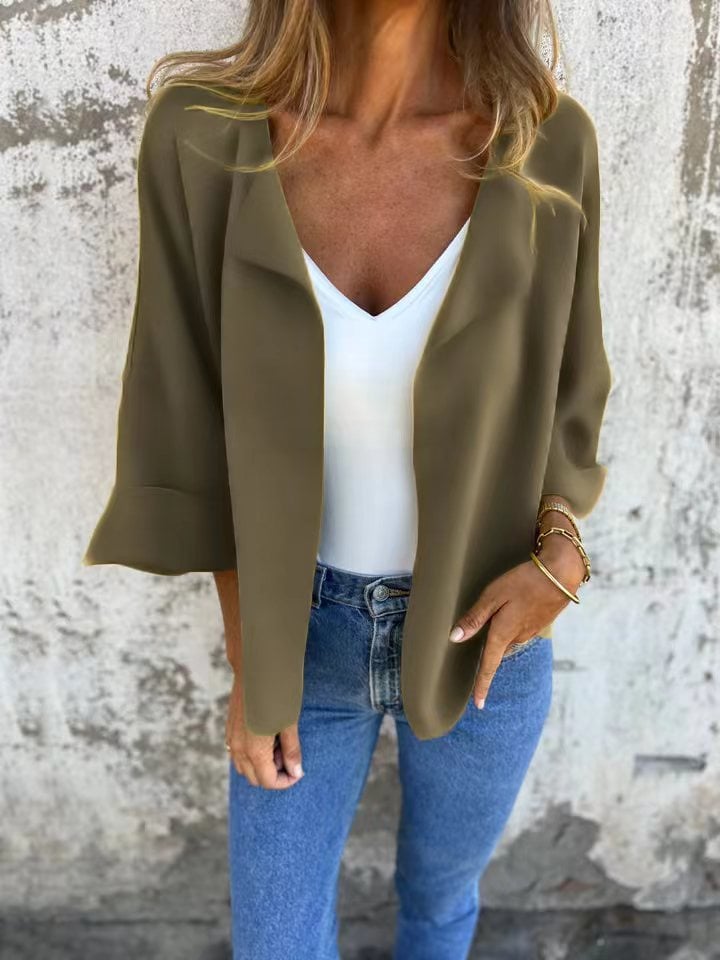 Marielle | Sweter Rozpinany Zamszowy