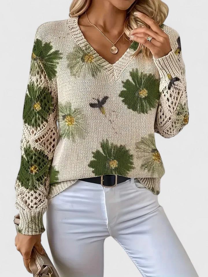 Aurélie | Sweter Kwiatowy