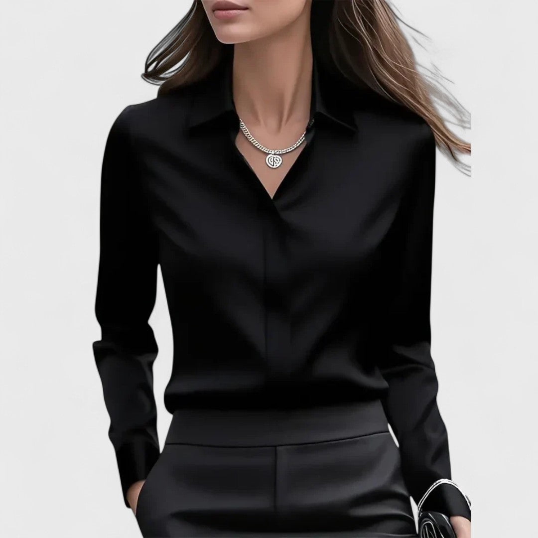 Marzena | Elegancka Satynowa Bluzka