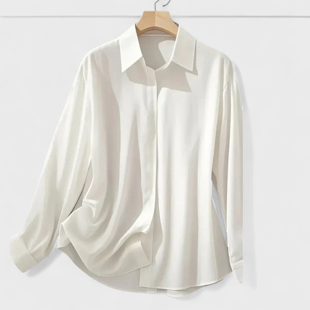 Marzena | Elegancka Satynowa Bluzka