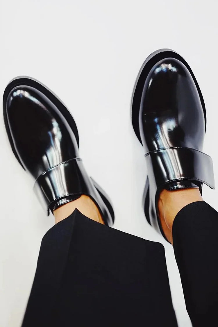 Iris | Błyszczące Loafersy