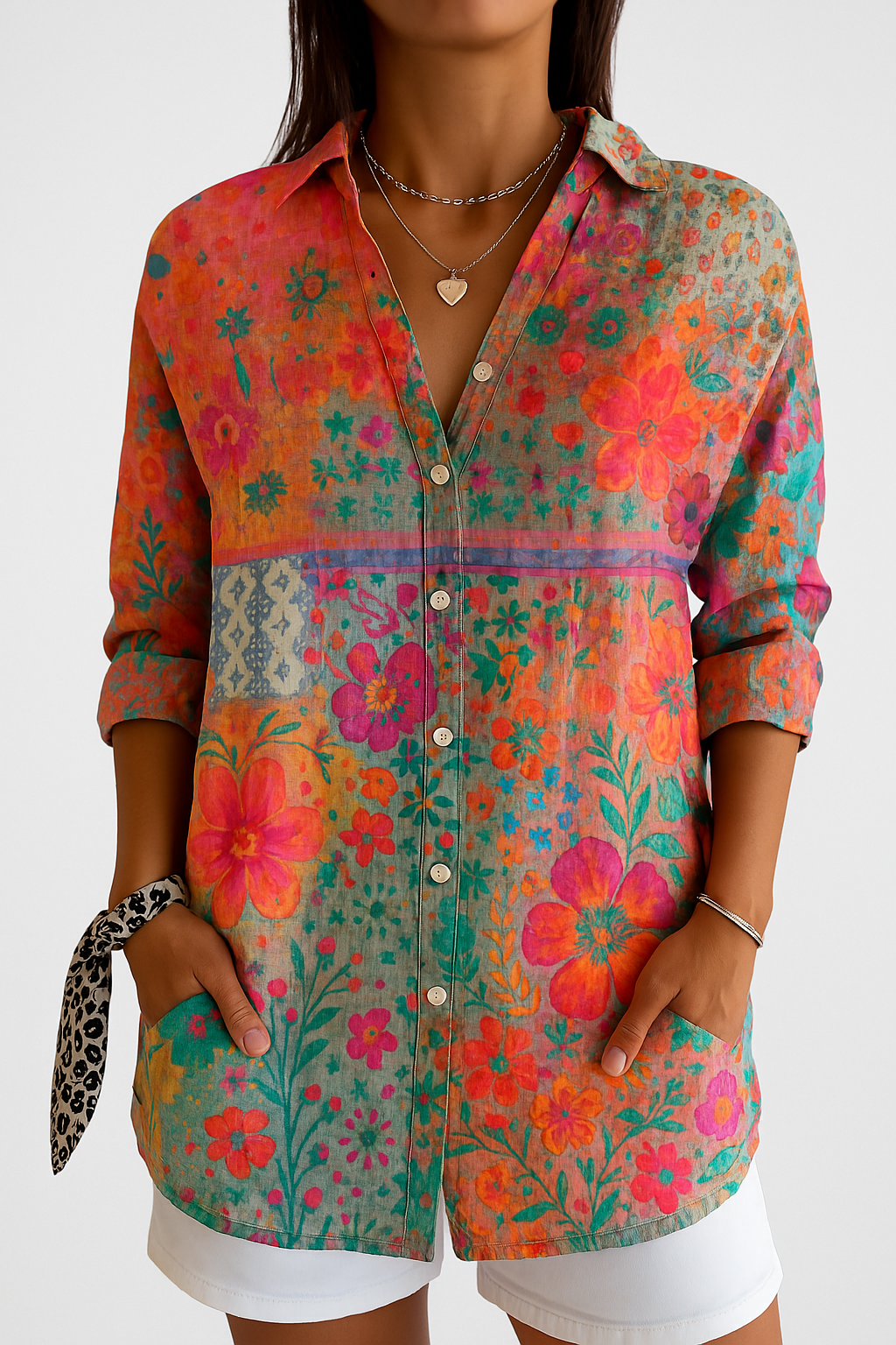 Jasmin | Boho Bluzka Patchworkowa