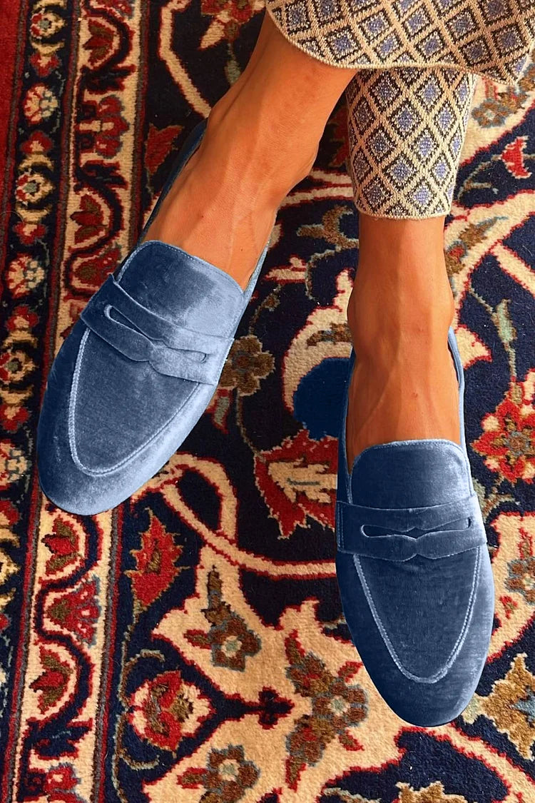 Linica | Aksamitne Mokasyny Patchwork